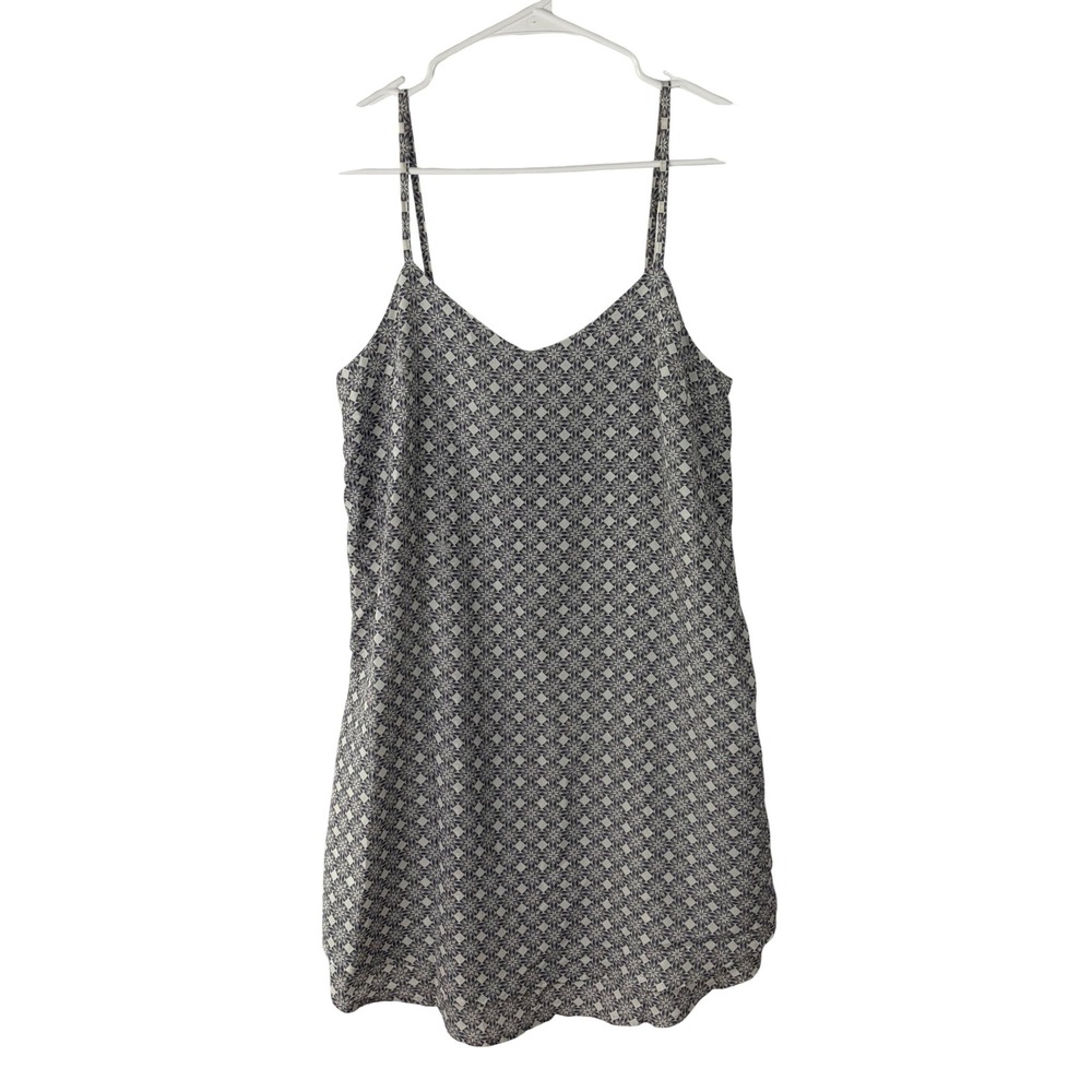 JOA Los Angeles Gray Geometric Print Sleeveless Shift Dress Women's Size S